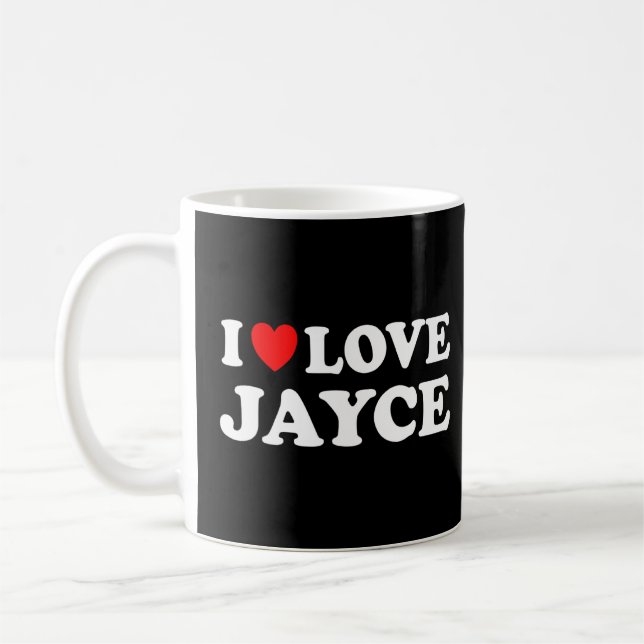Mug I Love Jayce I Heart Jayce (Gauche)