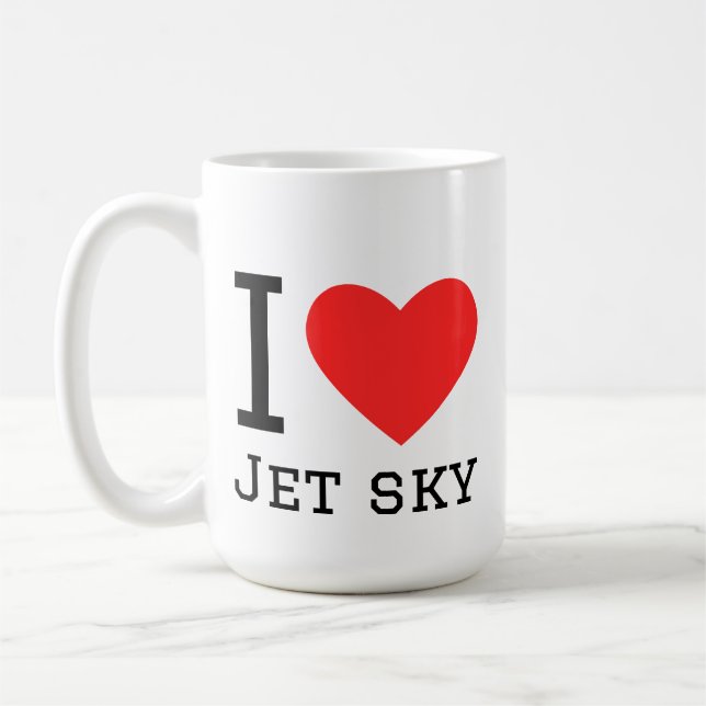 Mug I love jet sky (Gauche)