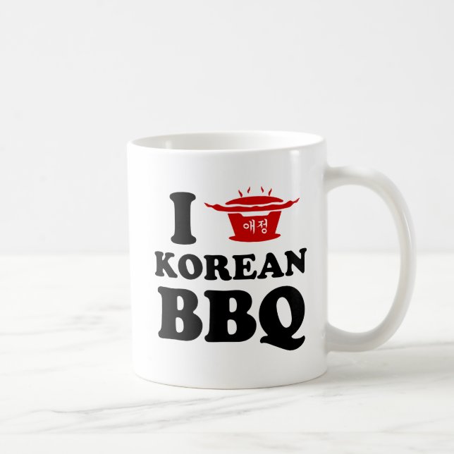 Mug I Love Korean BBQ (고 기 구 이) (Droite)