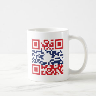 Mug I Love Laos (Khoy Huk Lao) Drapeau QR Code Geek
