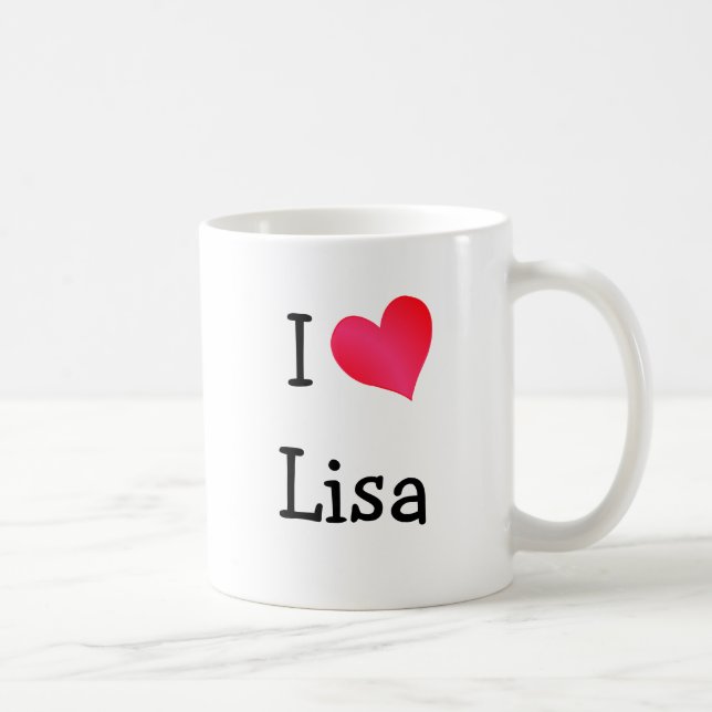 Mug I Love Lisa (Droite)