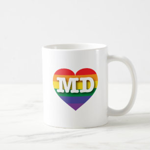 Mug I Love Maryland Rainbow Heart