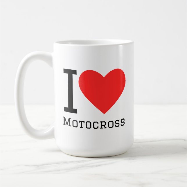 Mug I love motocross (Gauche)