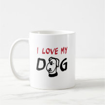 I Love My Dog with dog illustration