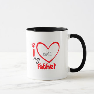 Mug I Love My Father Photo Gift Classic Mug, 11 oz C