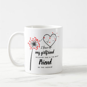 Mug I Love My Girlfriend PHOTO Don Coeur personnalisé