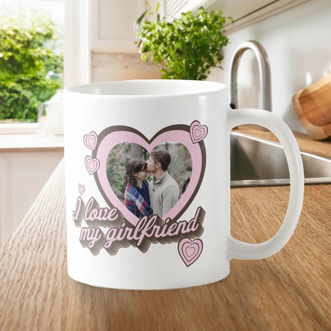 Mug I Love My Girlfriend Photo personnalisée (Créateur téléchargé)