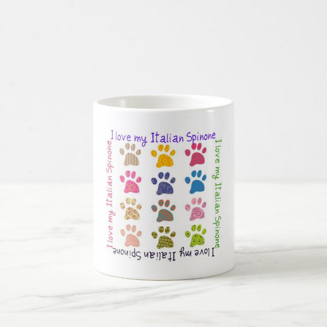 Mug - 'I love my Italian Spinone'. (Center)