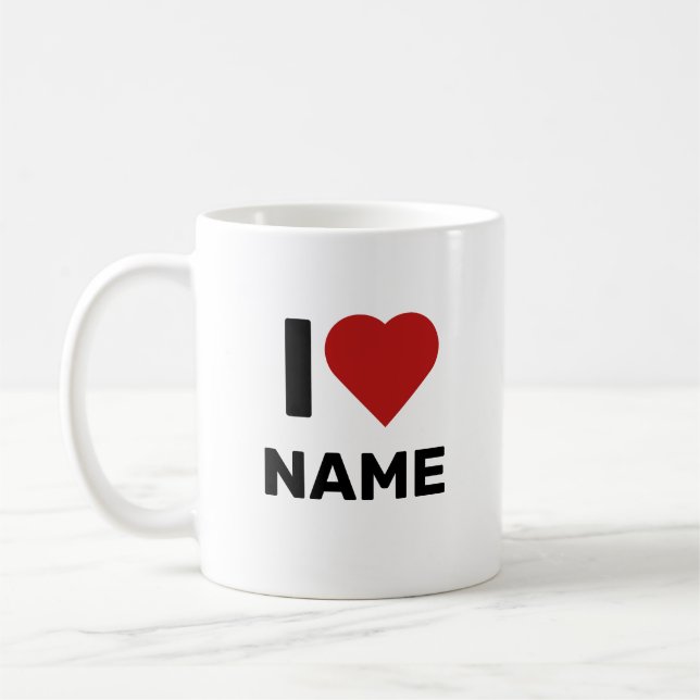 Mug I Love Name (Gauche)