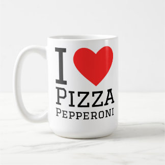Mug I love pepperoni pizza 