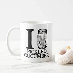 Mug I Love Pickled Cucumber - Vintage Pickle Cucumber