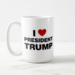Mug I Love Président Trump Heart