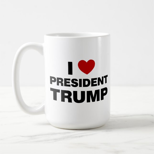 Mug I Love Président Trump Heart (Gauche)