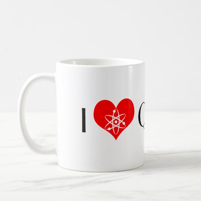 Mug I Love Quarks (Gauche)