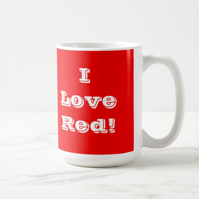 Mug I Love Red (Right)