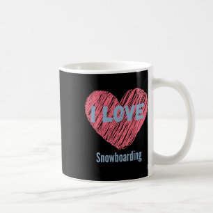 Mug I Love Snowboard Heart Image