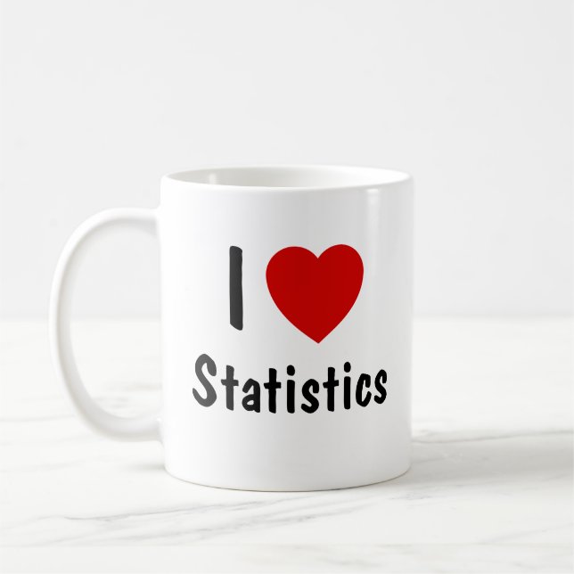 Mug I Love Statistics (Gauche)