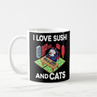 Mug I Love Sushi Et Chats Sushi Japon Japonais Nourrit