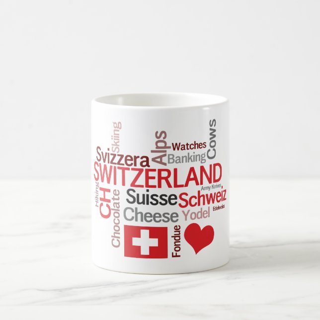 Mug I Love Switzerland Favorite Things suisses (Centre)