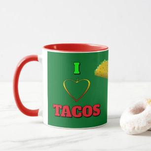 Mug I Love Tacos Petit Camion Taco Jaune