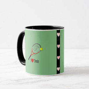 Mug I Love Tennis, design populaire