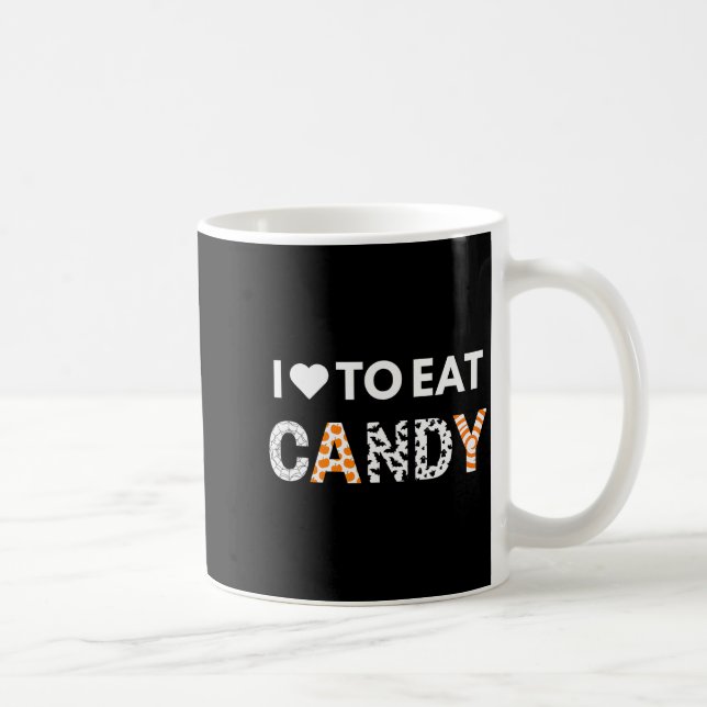 Mug I Love To Eat Candy I'm Candy Halloween Couples Ma (Droite)