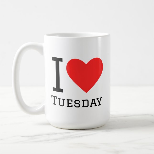 Mug I love tuesday (Gauche)