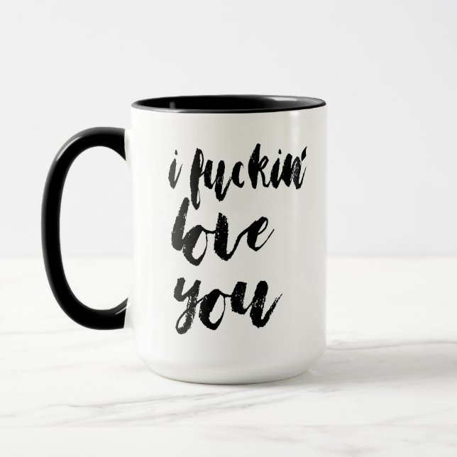Mug I Love You Cute Love Flirt Valentine's Day (Gauche)