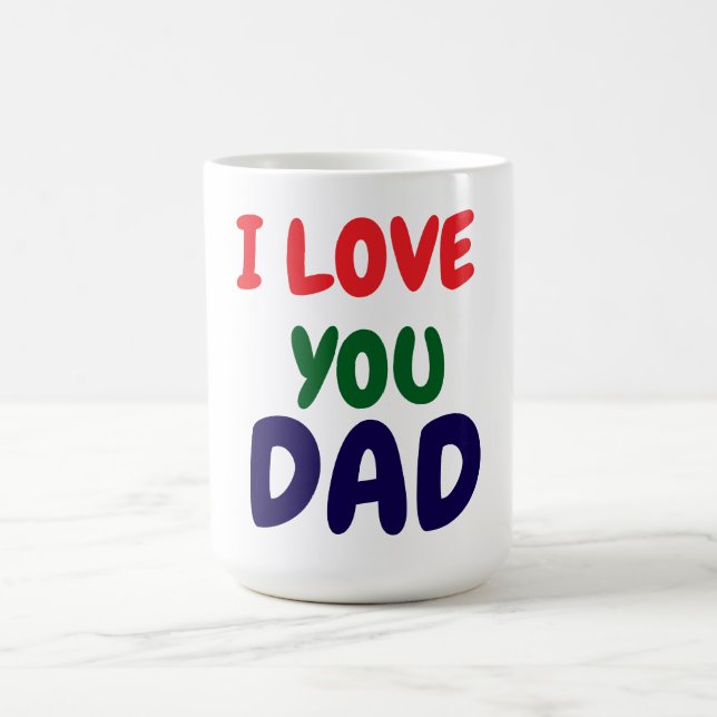 Mug I love you Dad Elegant  (Centre)