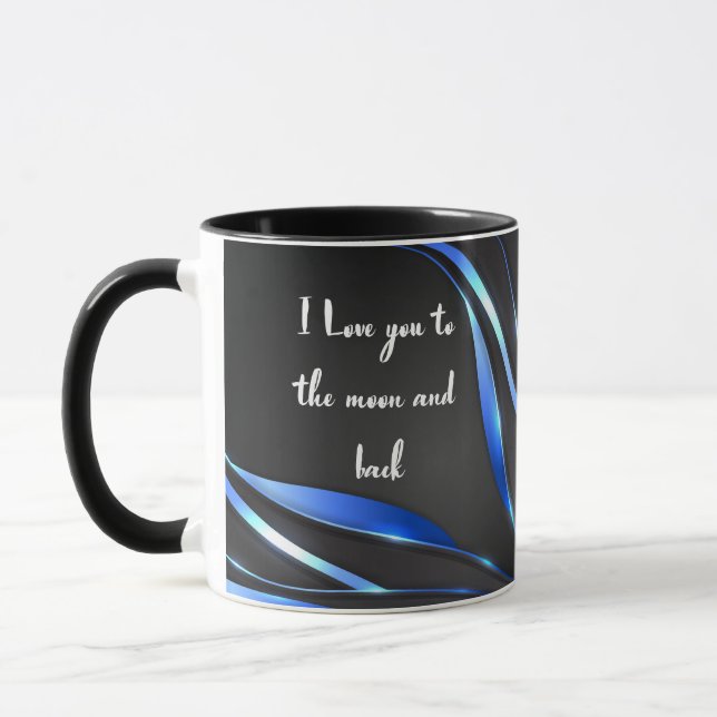 Mug I love you to the moon and back (Gauche)