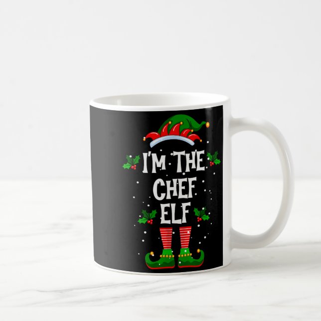 Mug I’m The Chef Elf Christmas Xmas Pajama Pj Men Wome (Droite)