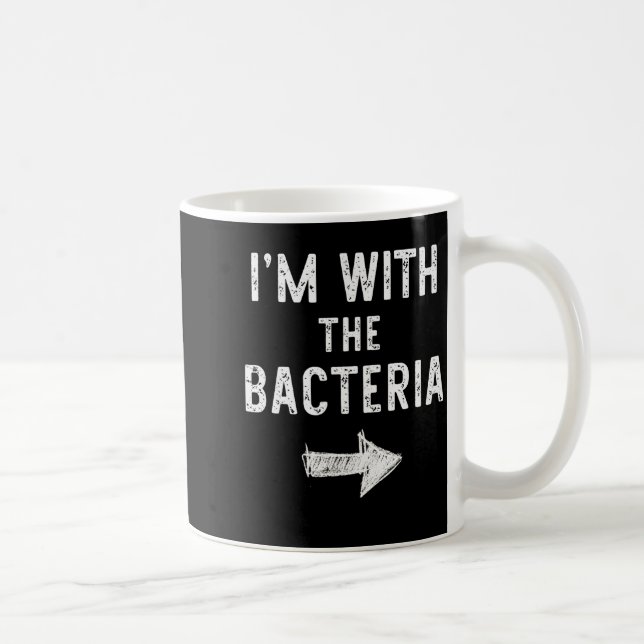 Mug I’m With The Bacteria Funny Halloween Couple Costu (Droite)