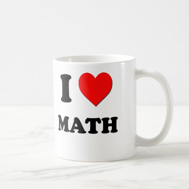 Mug I maths de coeur (Droite)