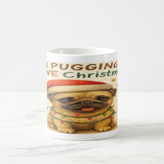 Mug “I Plugging Love Christmas” Hand Drawing (Centre)