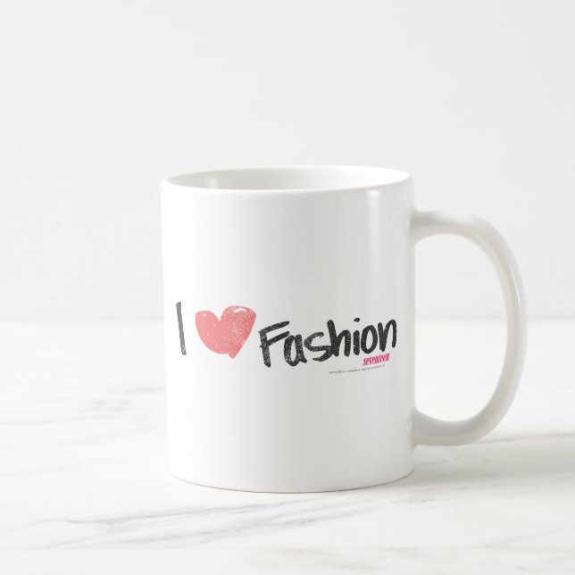 Mug I pourpre de mode de coeur (Droite)