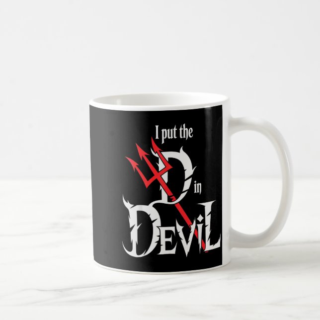 Mug I Put D In Devil Halloween Funny Couple Halloween  (Droite)
