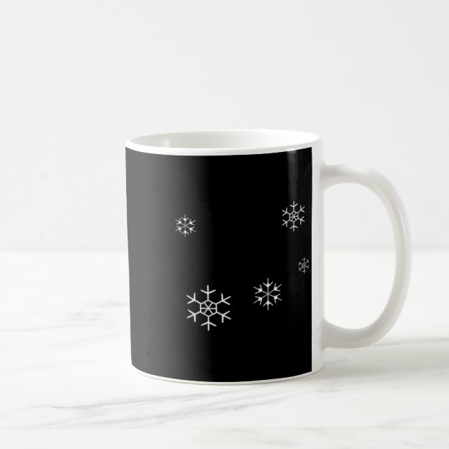 Mug I Smell Snow Funny Holiday Under 20 Snowflakes  (Droite)