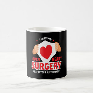 Mug I Survié Open Heart Chirurgie Coeur Op
