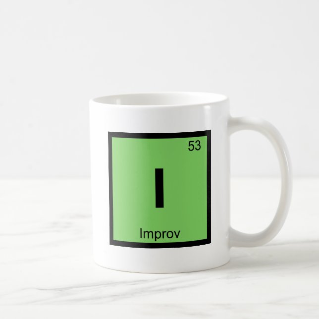 Mug I - Symbole de table périodique de la chimie théât (Droite)