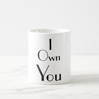 Mug I vous posséder typographie drôle d'énonciations