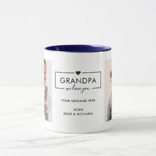 Mug I/We Love You Grandpa/Grampa/Other 2-Photo