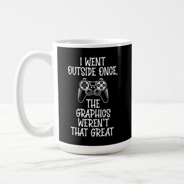 Mug I Went Outside - Funny Gamer (Gauche)