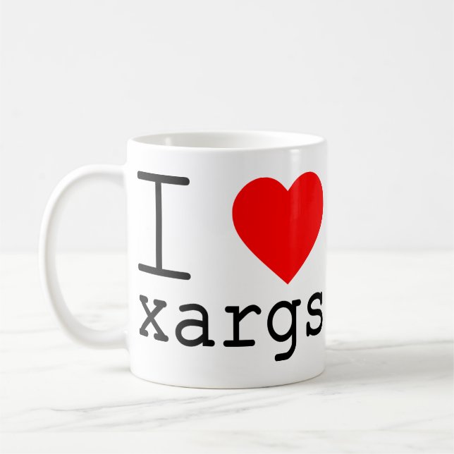 Mug I ❤️ xargs (Gauche)