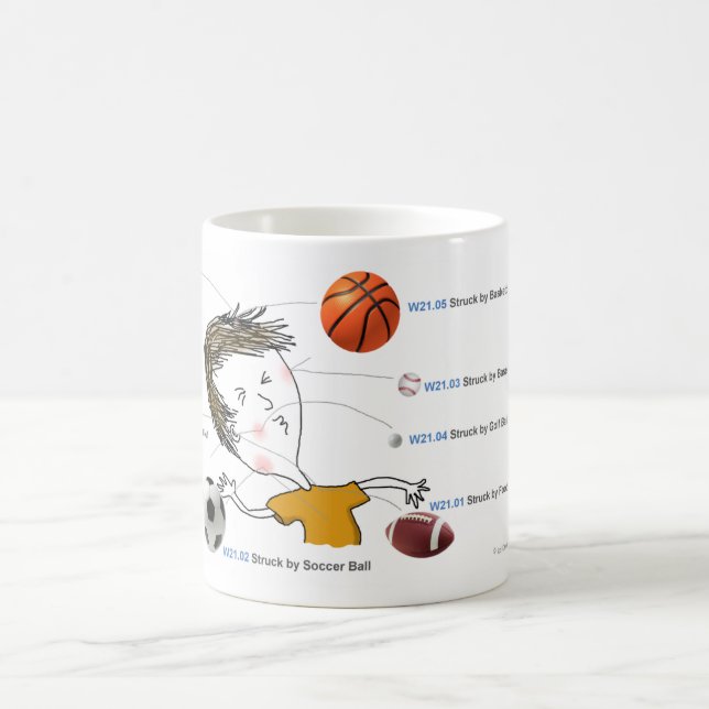 Mug ICD-10 : W21 heurté par des boules (Centre)