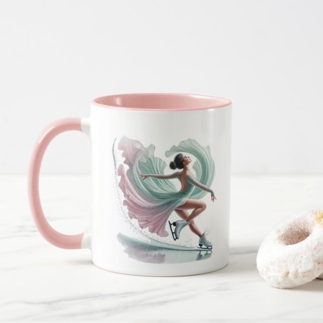 Mug Ice Skater  (Avec donut)