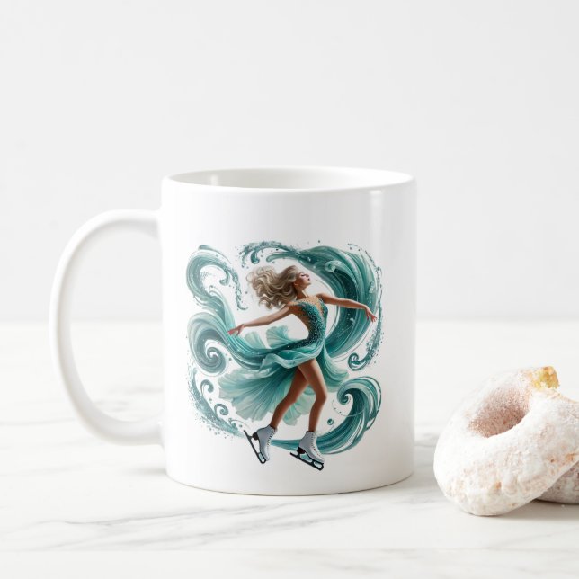 Mug Ice Skater  (Avec donut)