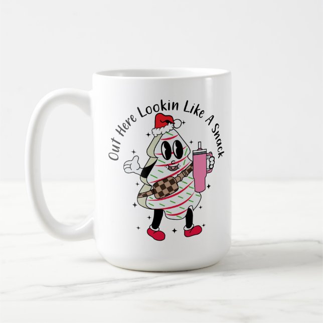 Mug Ici, Vous Trouverez Comme Un Snack - Gâteau De Noë (Gauche)