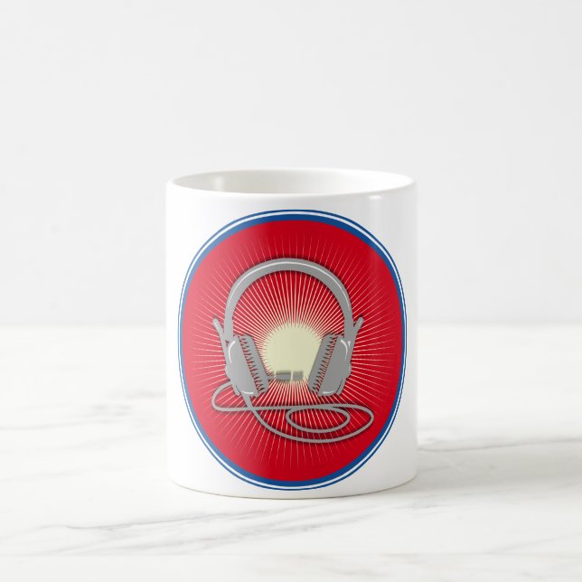Mug Icône casque DJ (Centre)