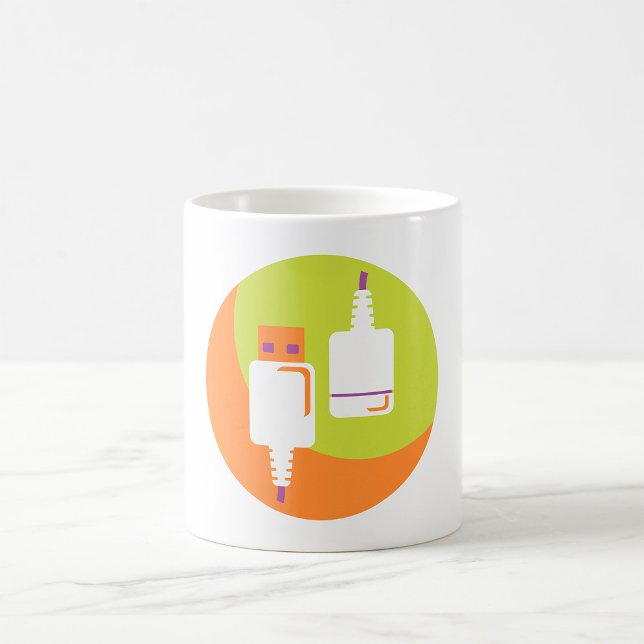 Mug Icône de prise USB (Créateur téléchargé)