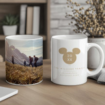 Icône d'or Mickey Mouse Disney avec photo